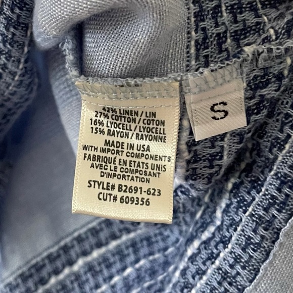 Anthro Bella Dahl 3/4 Sleeve Tie Back Top - Picture 5 of 5